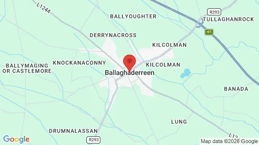 Lokaler til leje i Ballaghaderreen - Foto fra Google Street View