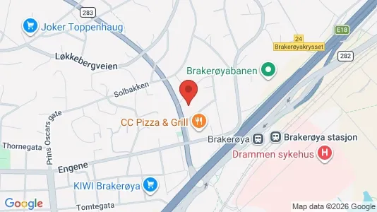 Kontorlokaler til leje i Drammen - Foto fra Google Street View