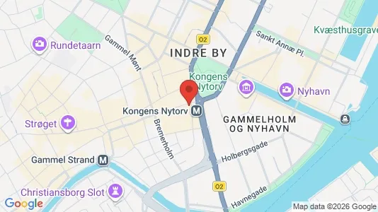 Kontorlokaler til leje i København K - kort over placeringen