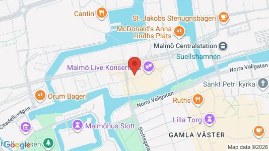 Kontorslokaler för uthyrning i Malmö Centrum – Foto från Google Street View