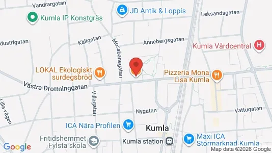 Commercial properties for rent i Kumla - kort over placeringen