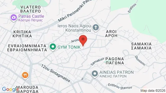 Lokaler til salgs i Patras - kort over placeringen