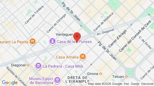 Gewerbeflächen zum Kauf i Barcelona Eixample – Foto von Google Street View