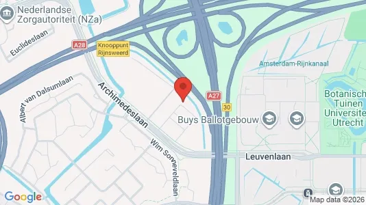 Kontorslokaler för uthyrning i Utrecht Oost - kort over placeringen