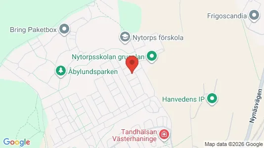 Lokaler til leje i Haninge - kort over placeringen