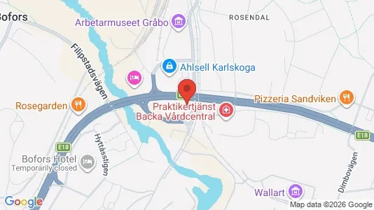 Gewerbeflächen zur Miete i Karlskoga - kort over placeringen