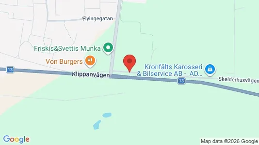 Lager til leie i Ängelholm - kort over placeringen