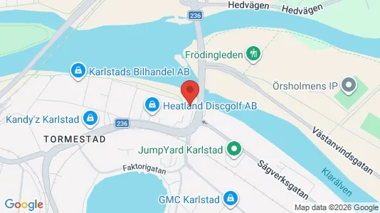 Gewerbeflächen zur Miete i Karlstad - kort over placeringen