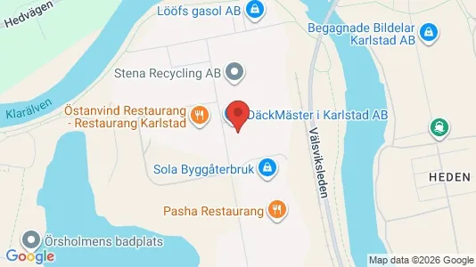 Lokaler til leje i Karlstad - kort over placeringen