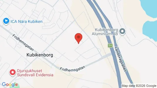 Liikekiinteistöt Vuokrattavana i Sundsvall - kort over placeringen