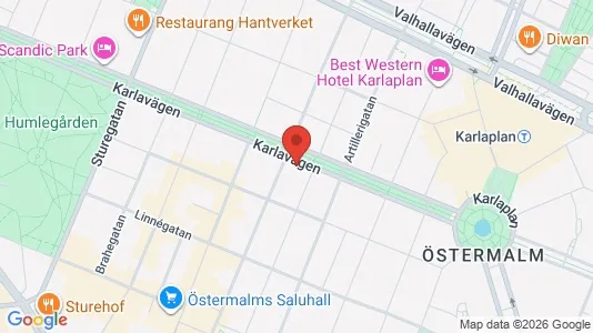 Kontorlokaler til leje i Östermalm - Foto fra Google Street View