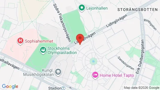 Lokaler til leje i Gärdet/Djurgården - kort over placeringen