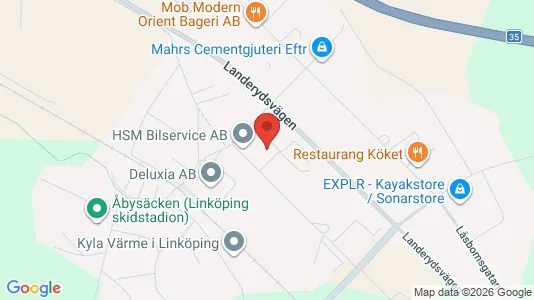 Lagerlokaler til leje i Linköping - Foto fra Google Street View