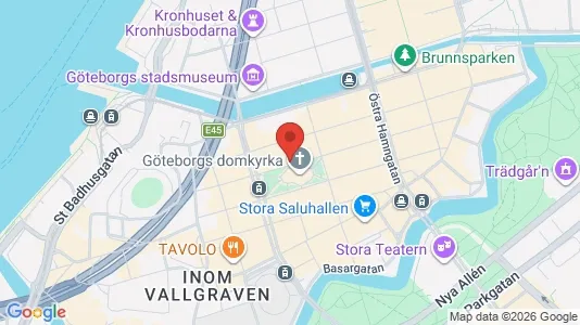 Kontorslokaler för uthyrning i Göteborg Centrum - kort over placeringen