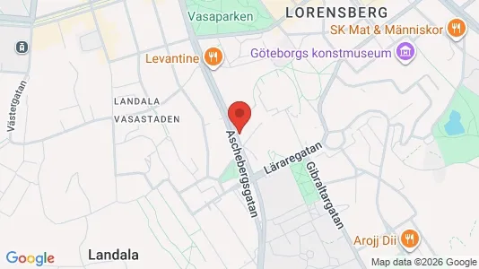 Lokaler til leje i Gøteborg Centrum - kort over placeringen