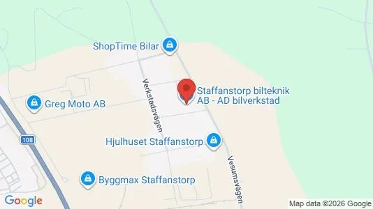 Industrial properties for rent i Staffanstorp - kort over placeringen
