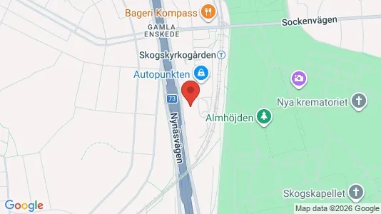 Kontorslokaler för uthyrning i Söderort - kort over placeringen