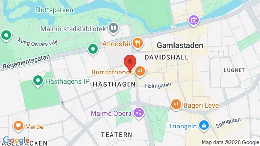 Kontorlokaler til leje i Malmø Centrum - kort over placeringen