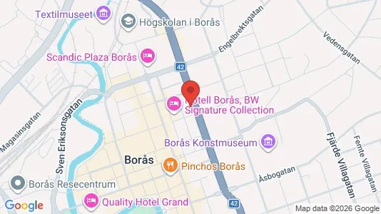Liikekiinteistöt Vuokrattavana i Borås - kort over placeringen