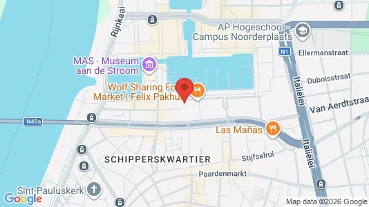 Lokale biurowe Do wynajęcia i Stad Antwerp - kort over placeringen
