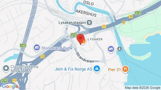 Kontorer til leie i Bærum – Bilde fra Google Street View