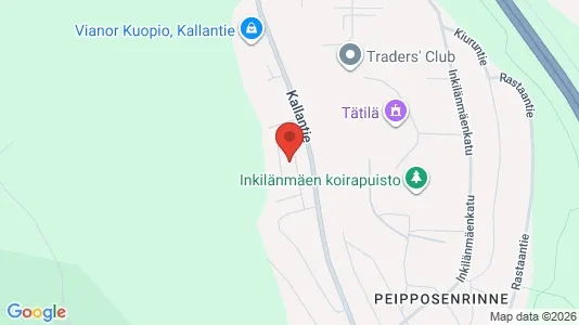 Lagerlokaler för uthyrning i Kuopio - kort over placeringen