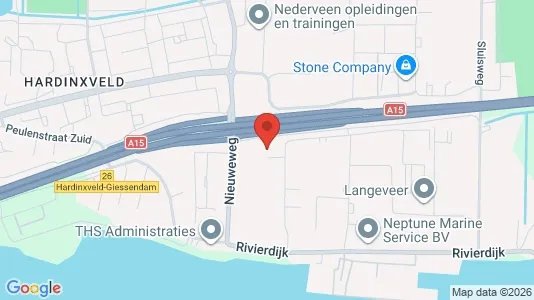 Kontorlokaler til leje i Hardinxveld-Giessendam - kort over placeringen