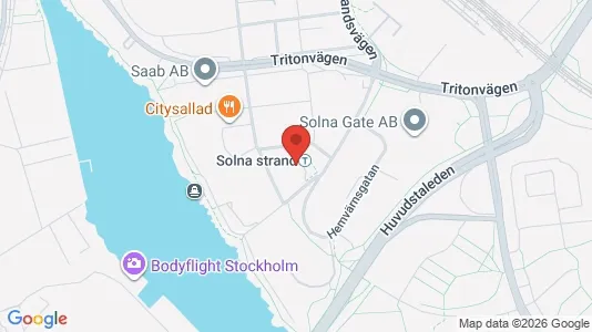 Lokaler til leje i Solna - kort over placeringen