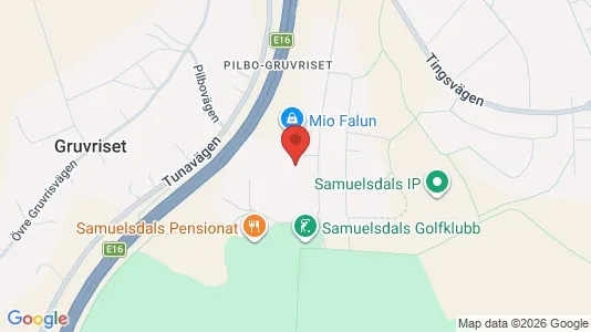 Commercial properties for rent i Falun - kort over placeringen