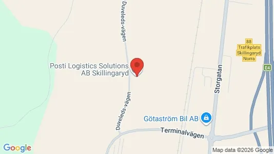 Teollisuuskiinteistöt Vuokrattavana i Vaggeryd - Kuva Google Street Viewstä