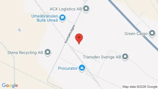 Gewerbeflächen zur Miete i Umeå – Foto von Google Street View