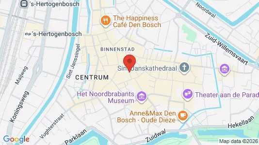 Lokaler til leie i Den Bosch - kort over placeringen