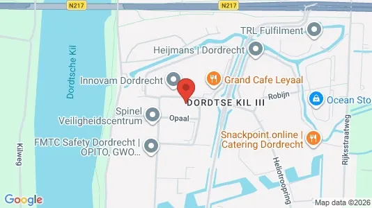 Commercial properties for rent i Dordrecht - kort over placeringen