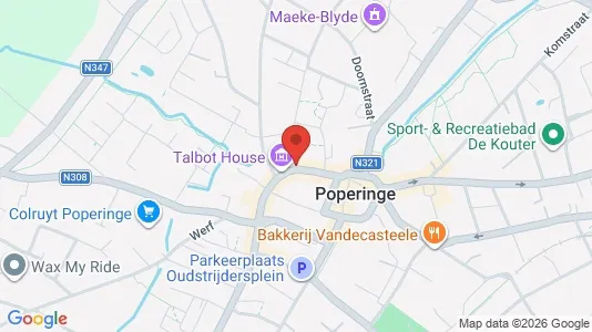 Lokaler til leje i Poperinge - Foto fra Google Street View