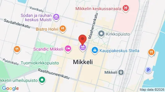 Commercial properties for rent i Mikkeli - kort over placeringen