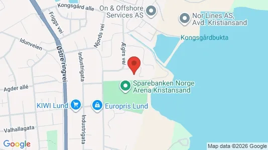 Büros zur Miete i Kristiansand - kort over placeringen