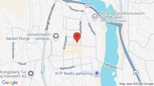 Office spaces for rent i Kongsberg - kort over placeringen
