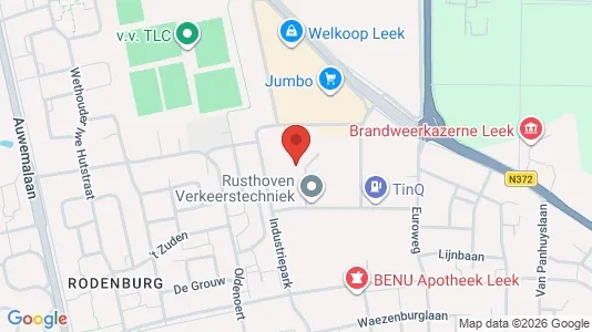 Nieruchomości komercyjne Do wynajęcia i Leek - kort over placeringen