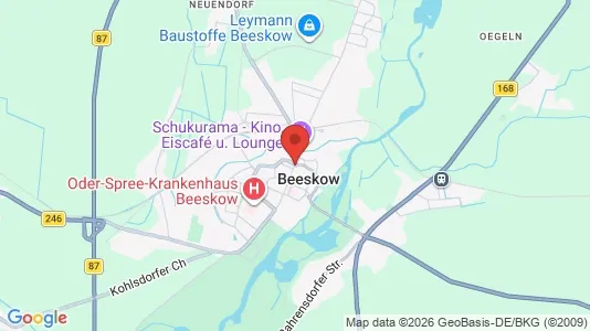 Restaurants zur Miete i Oder-Spree - kort over placeringen