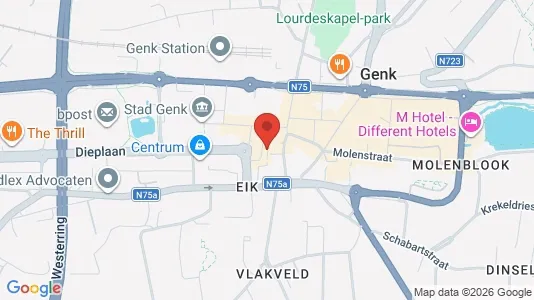 Lokaler til salg i Genk - kort over placeringen