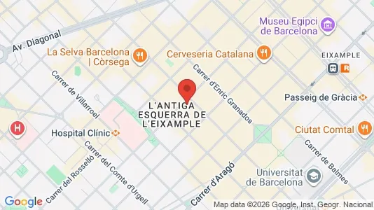 Kontorlokaler til leje i Barcelona Eixample - Foto fra Google Street View