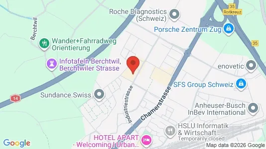 Büros zur Miete i Zug – Foto von Google Street View