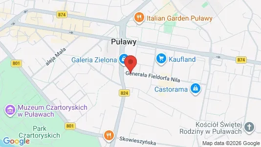 Propiedades comerciales En alquiler i Puławski - kort over placeringen