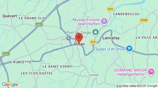 Office spaces for rent i Dinan - kort over placeringen