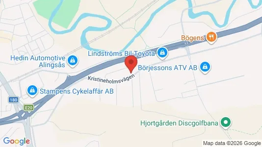 Kontorlokaler til leje i Alingsås - kort over placeringen