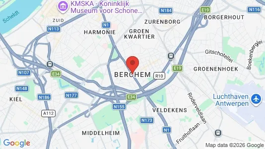 Ladenlokale zur Miete i Antwerpen Berchem - kort over placeringen