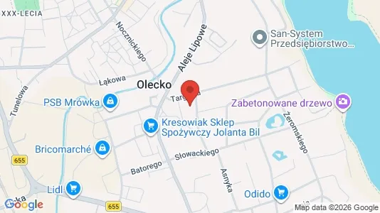 Büros zur Miete i Olecki – Foto von Google Street View