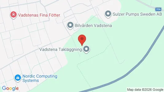 Lokaler til salgs i Vadstena - kort over placeringen