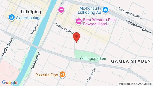 Commercial properties for rent i Lidköping - kort over placeringen