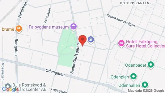 Gewerbeflächen zur Miete i Falköping - kort over placeringen